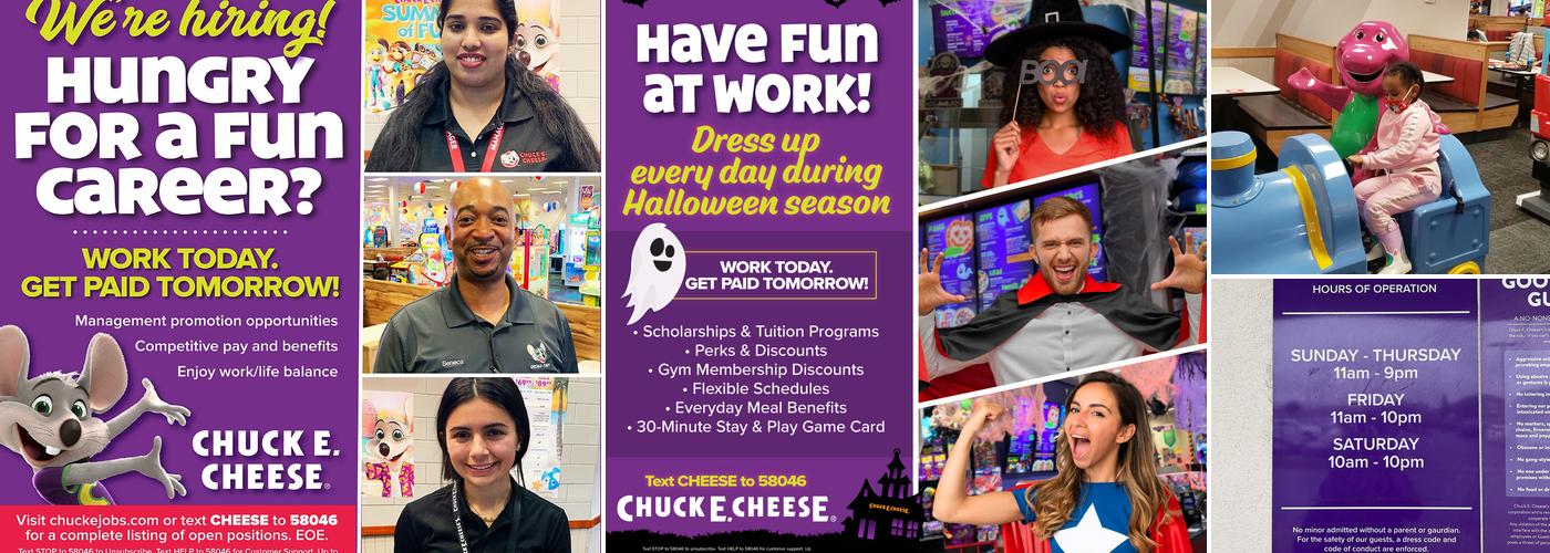 Chuck E. Cheese Menu