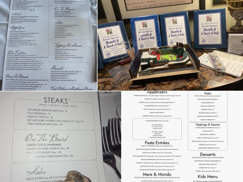 Mastello Ristorante & Steakhouse Menu