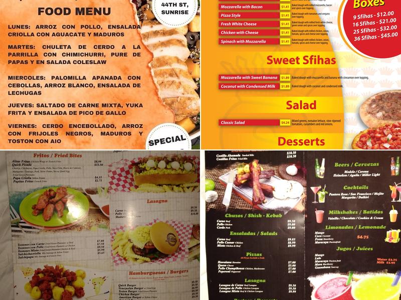 JK Fast Food & Fruit Menu