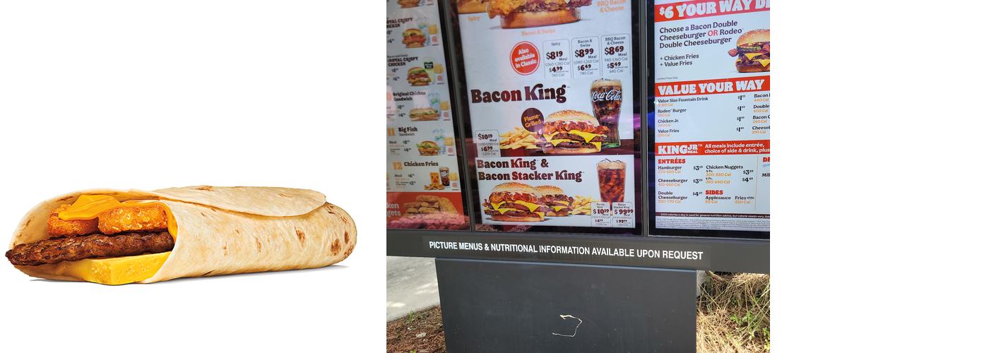 Burger King Menu