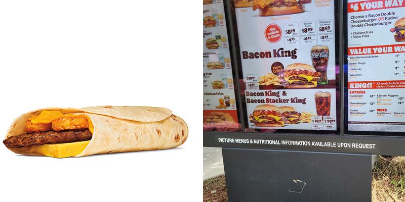Burger King Menu