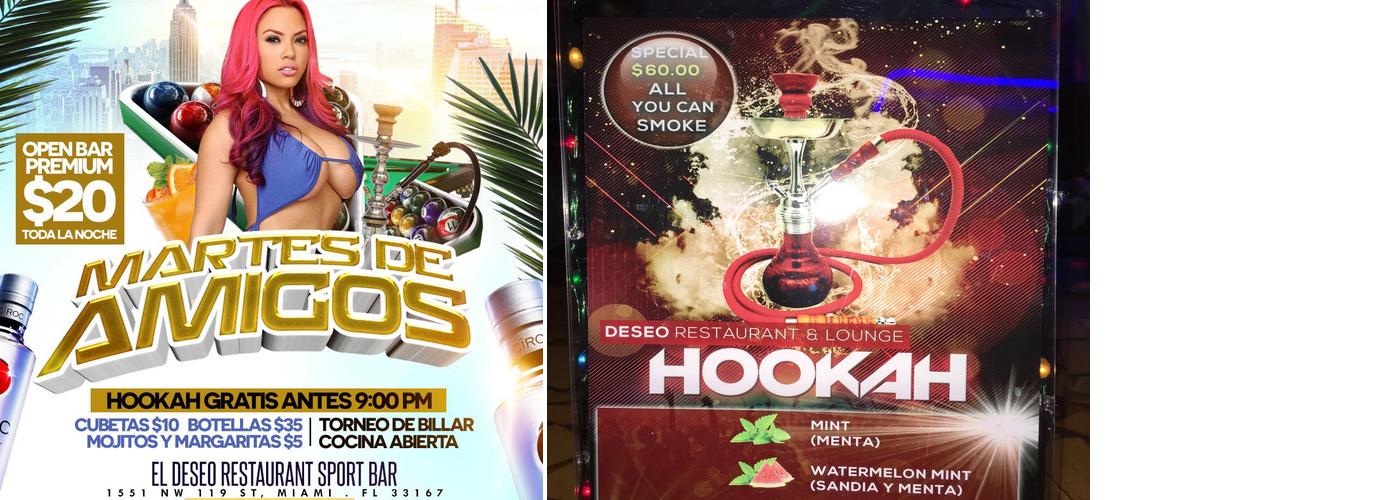 El Deseo Restaurant & Lounge Menu