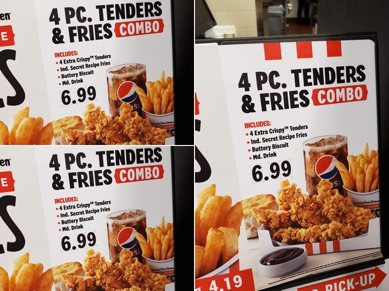 KFC Menu