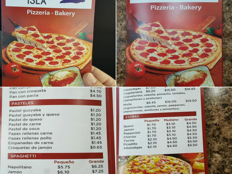 Mi Isla Pizzeria Cubana Menu