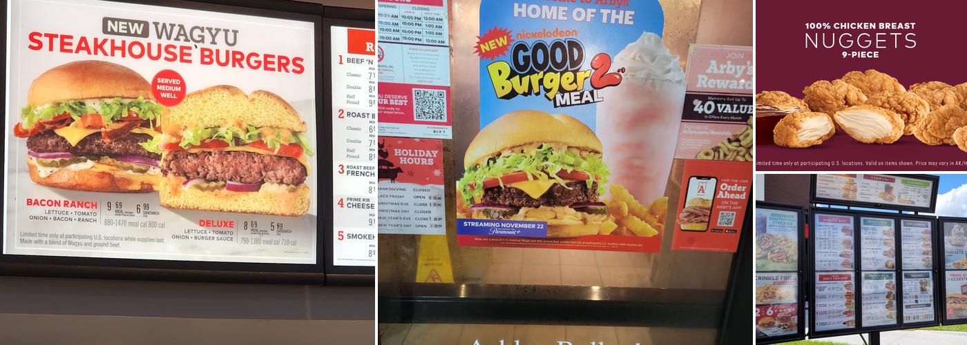 Arby's Menu