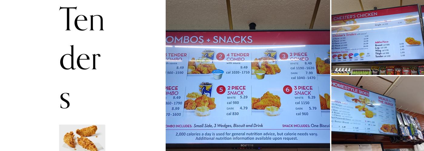 Chesters Beach Bucket Grocery Menu