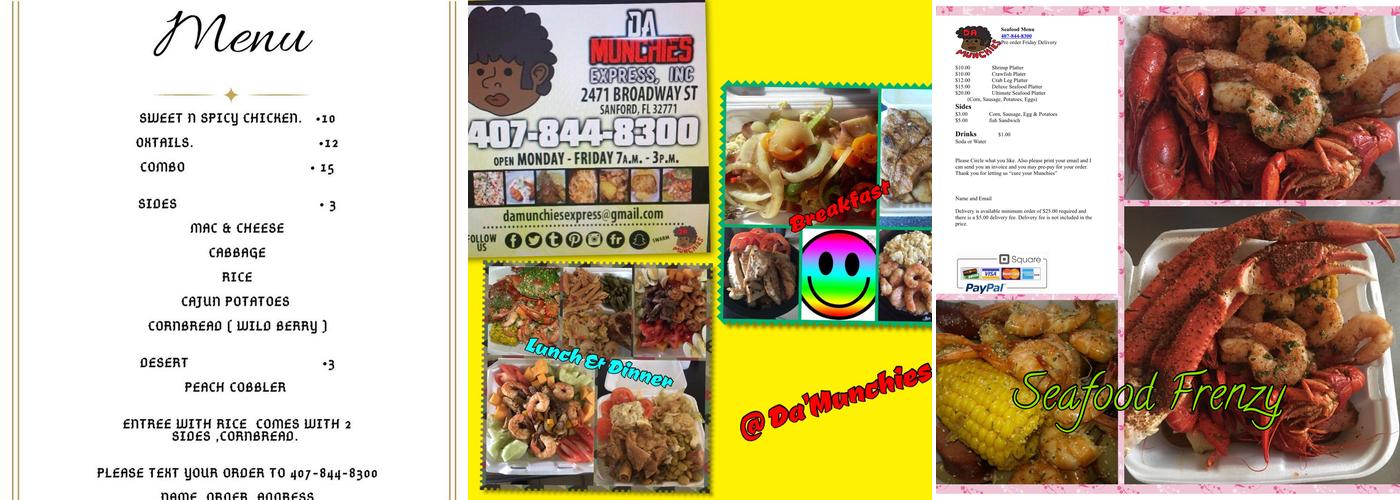 Da'Munchies Express Menu