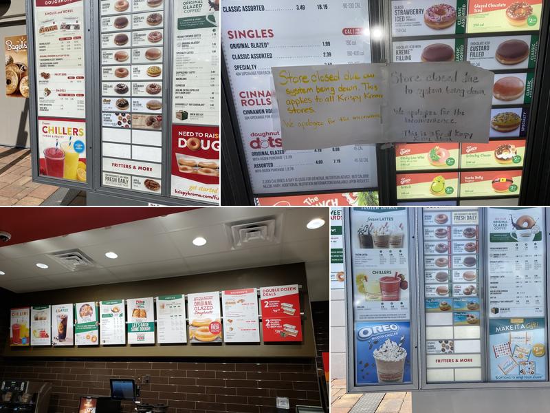 Krispy Kreme Menu
