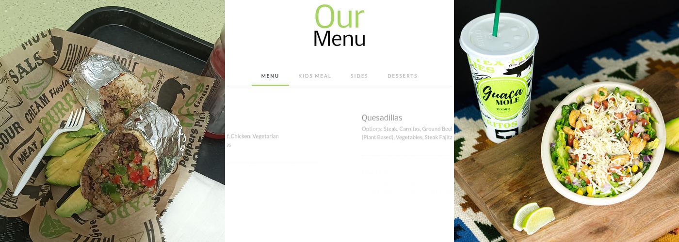 Guaca-Mole Menu