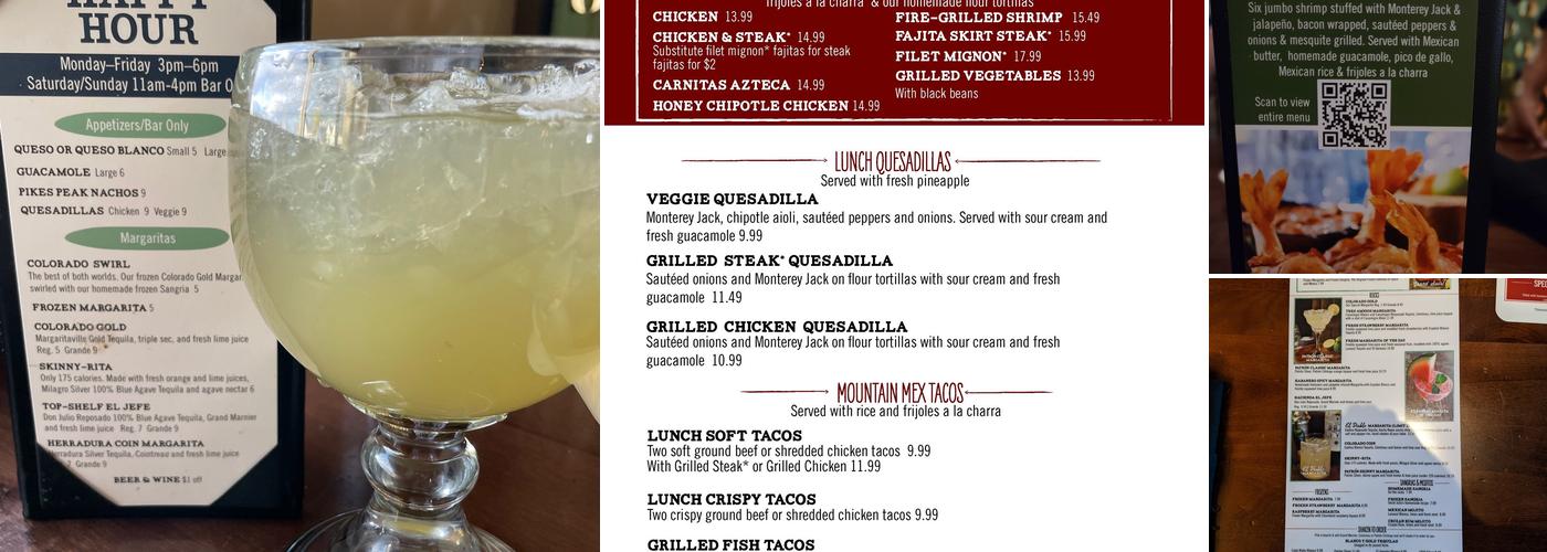 Hacienda Colorado Menu