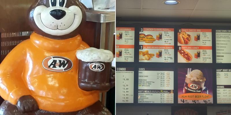 A&W Restaurant Old Town Menu