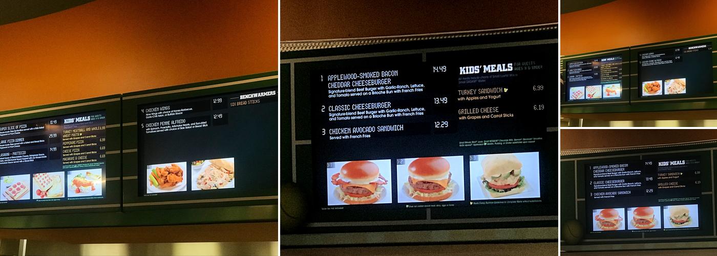 End Zone Food Court Menu