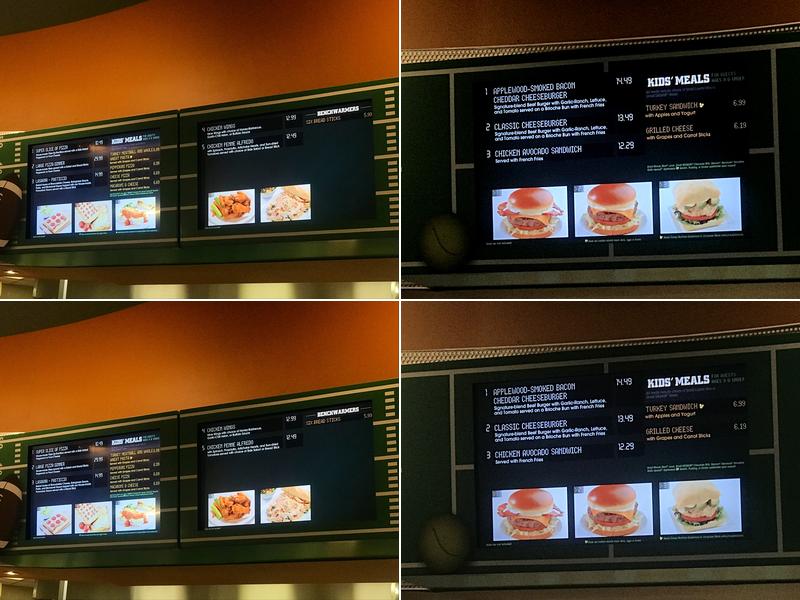 End Zone Food Court Menu