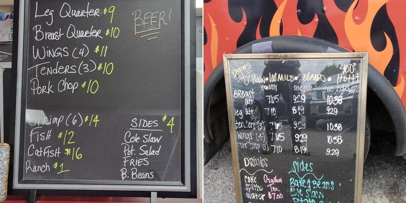 400 Degrees Menu