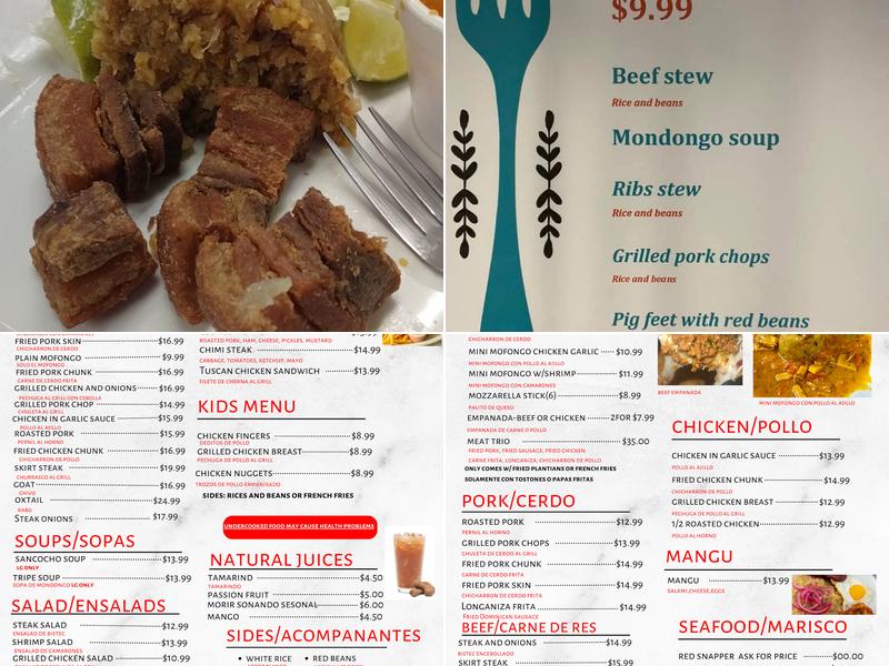 El Rincon Del Mofongo Menu