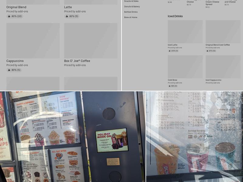 Dunkin' Menu