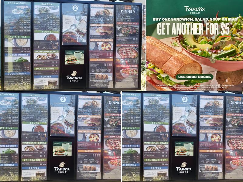 Panera Bread Menu