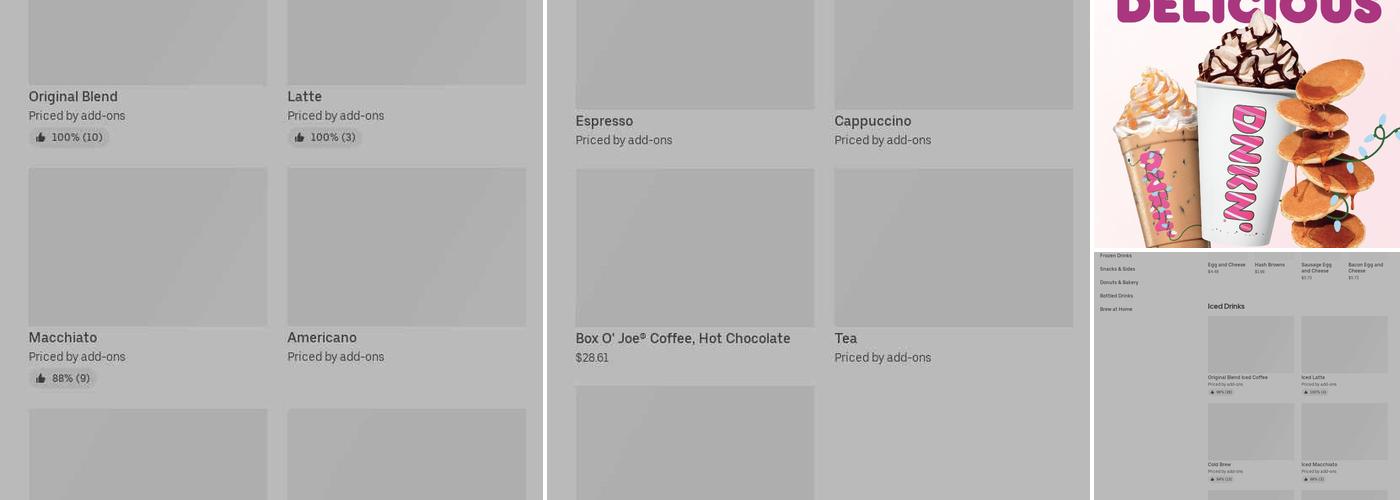 Dunkin' Menu