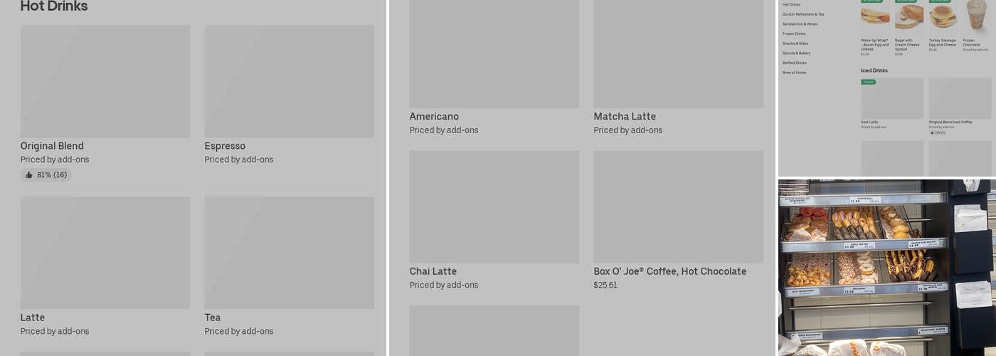 Dunkin' Menu