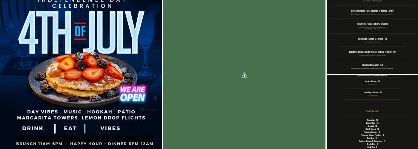 The Hive Buckhead Menu