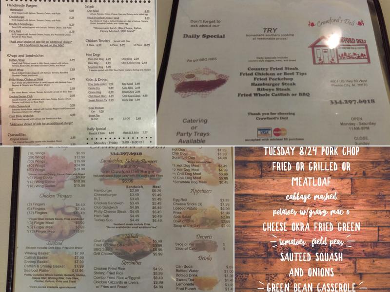 Crawford Deli Menu
