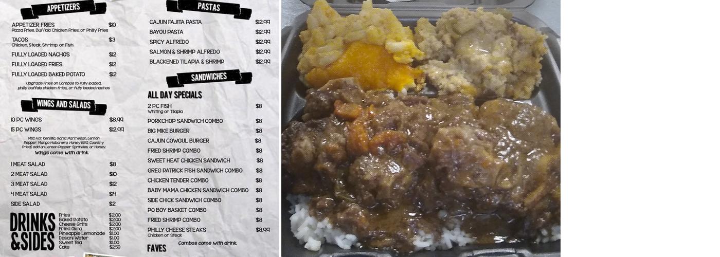 Bone Apple Tea Menu