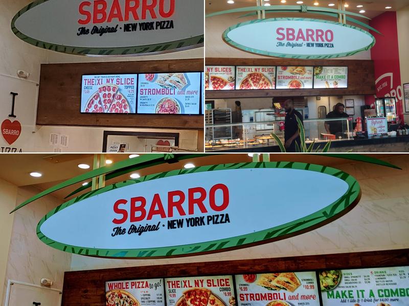 Sbarro Menu
