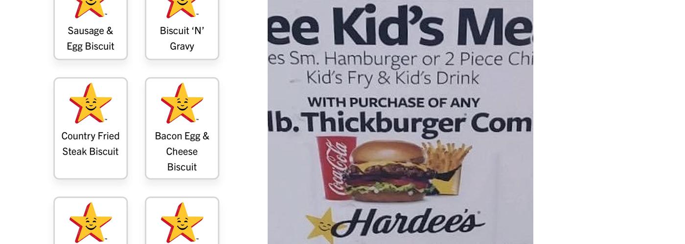 Hardee’s Menu