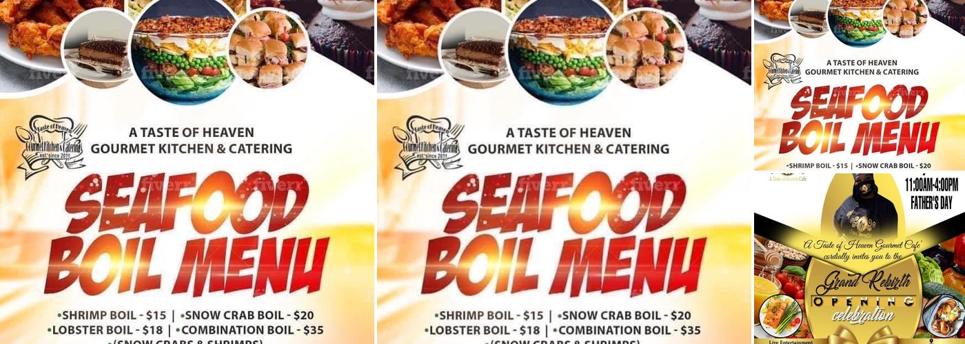 A Taste Of Heaven Gourmet Cafe’ Menu