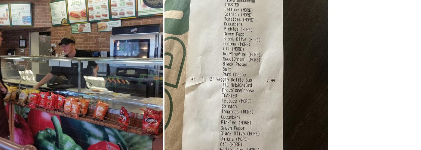 Subway Menu