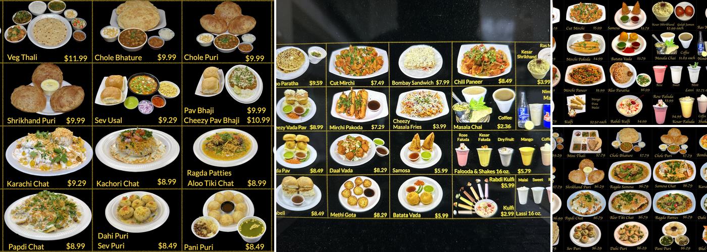 Mumbai Masala Menu