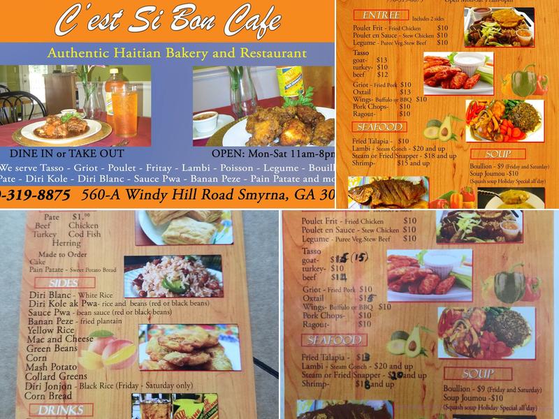 C'est Si Bon Bakery & Restaurant Menu