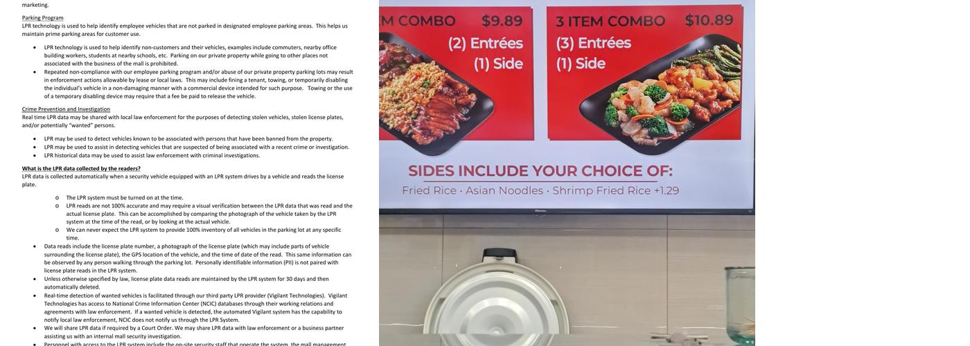 Tokyo Express Menu