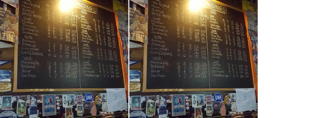 Standings Menu