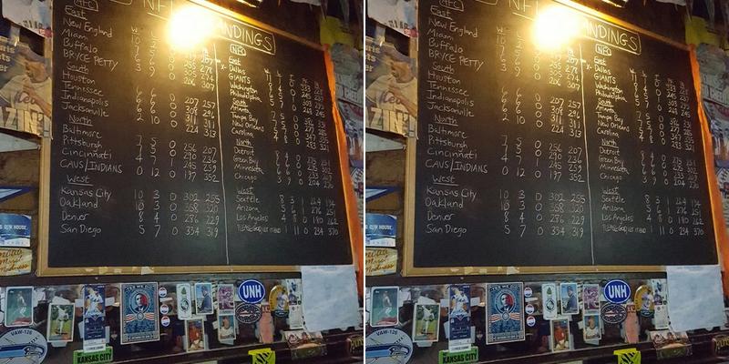 Standings Menu