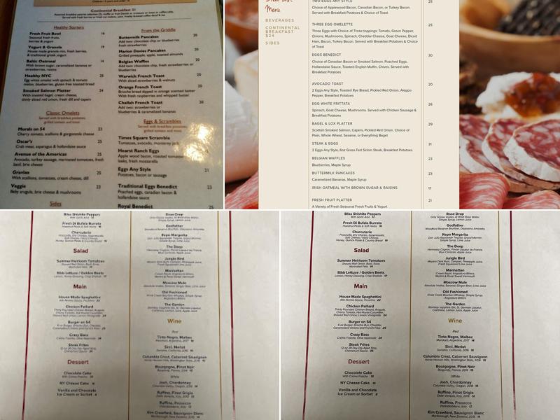 Murals on 54 Menu