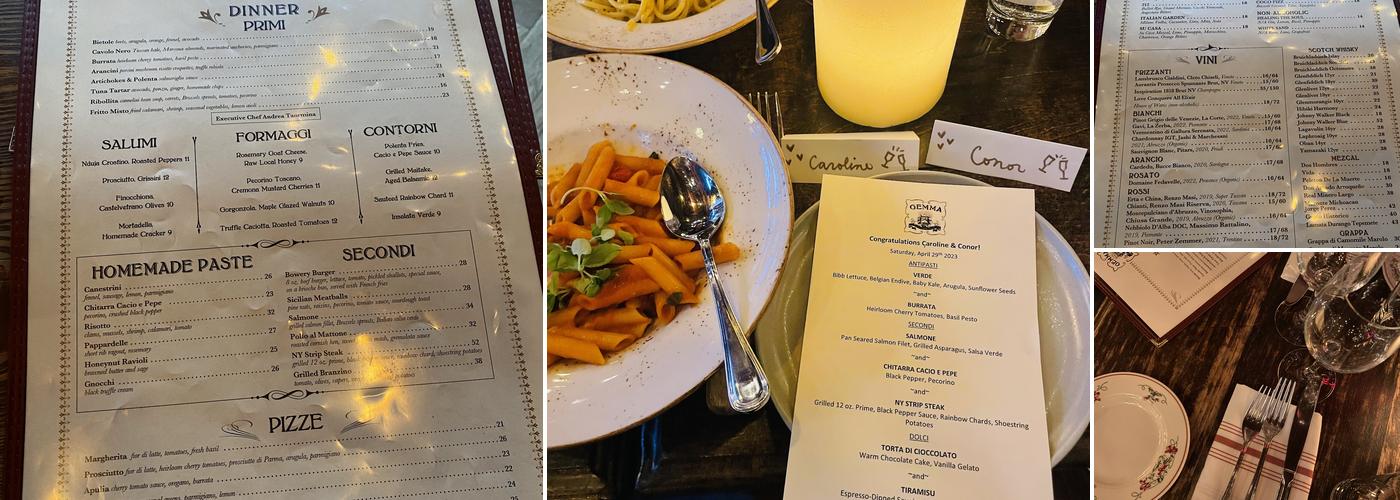 Gemma Menu
