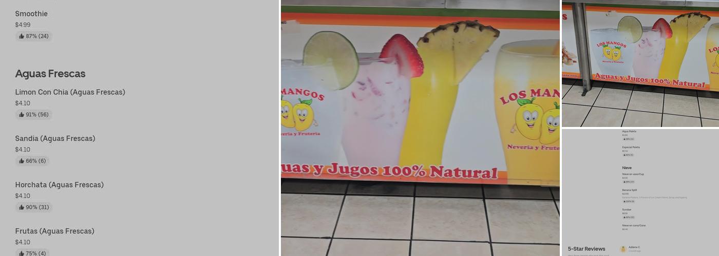 Los Mangos Menu