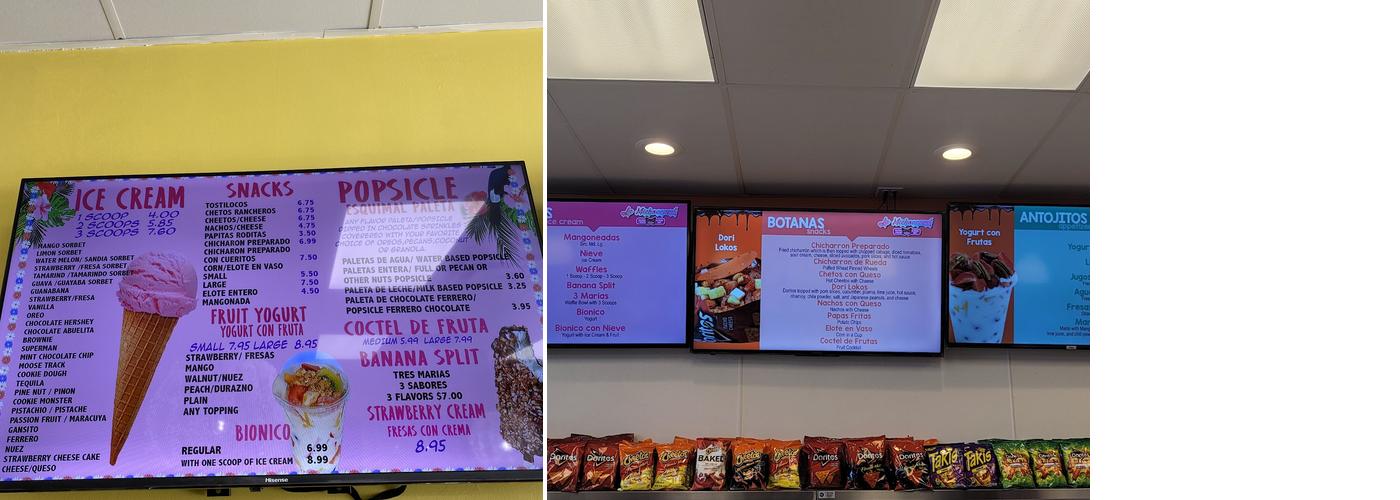 La Michoacana De Monarca Menu