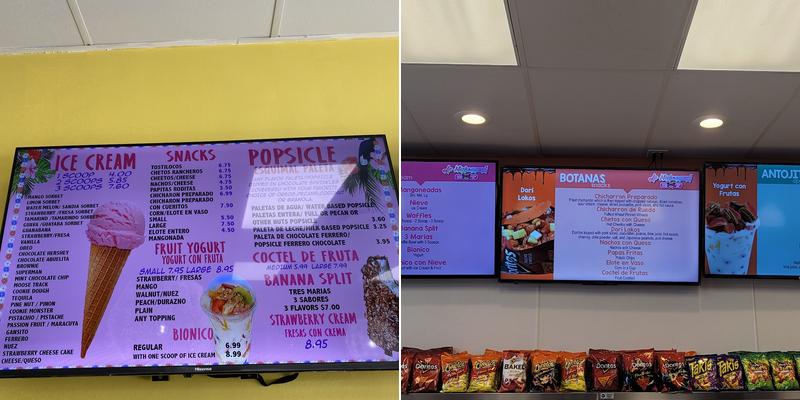 La Michoacana De Monarca Menu