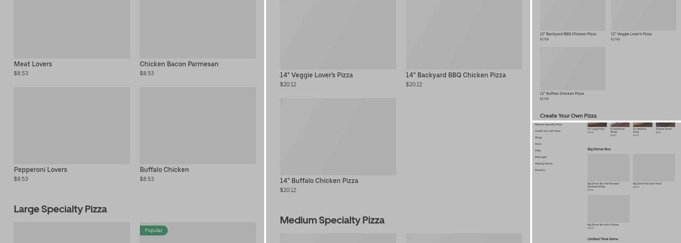 Pizza Hut Menu