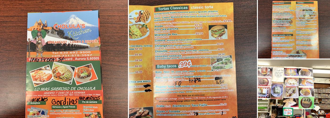 Cholula's Kitchen Menu