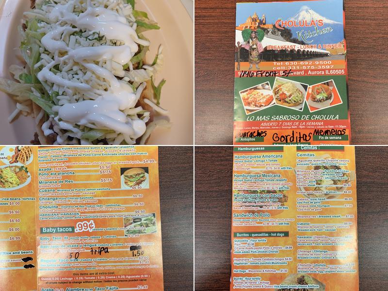 Cholula's Kitchen Menu