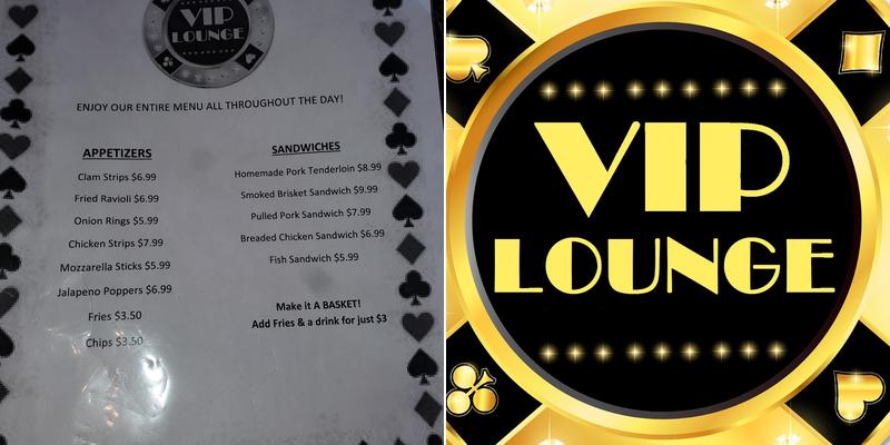 V.I.P. Lounge Menu