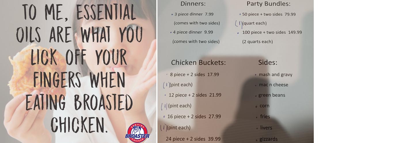 Krystal's Menu