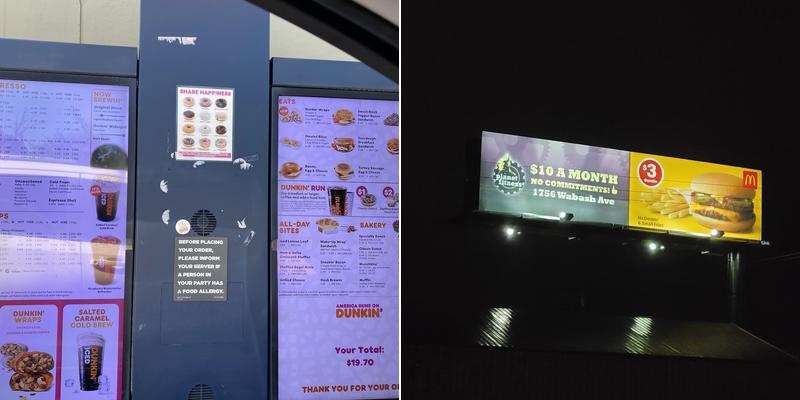 Dunkin’ Menu