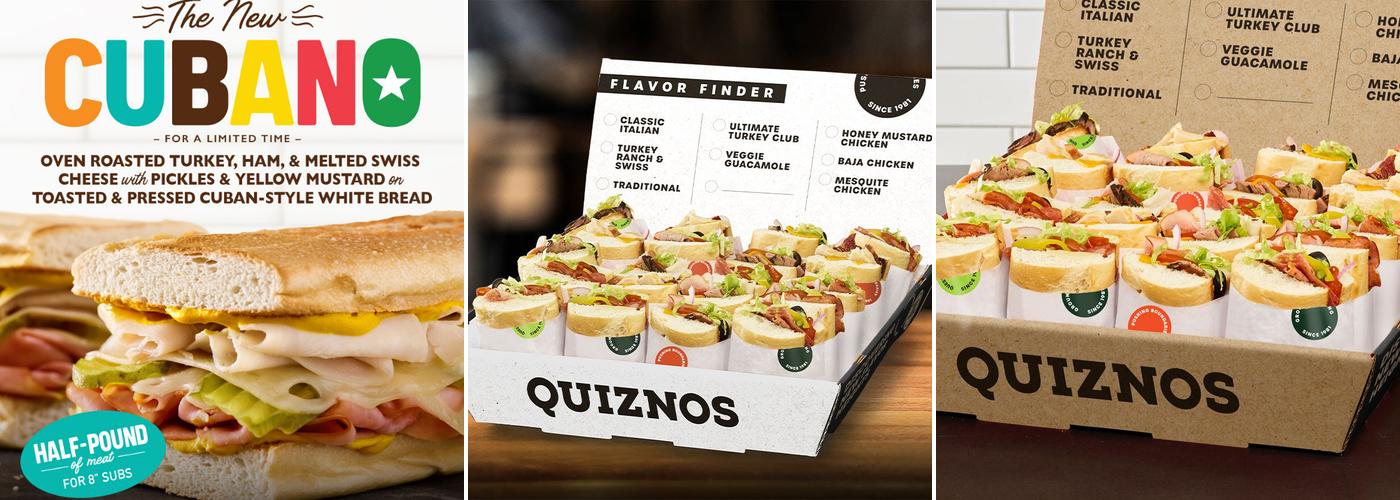 Quiznos Menu