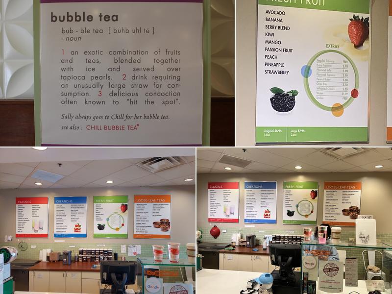 Chill Bubble Tea Menu