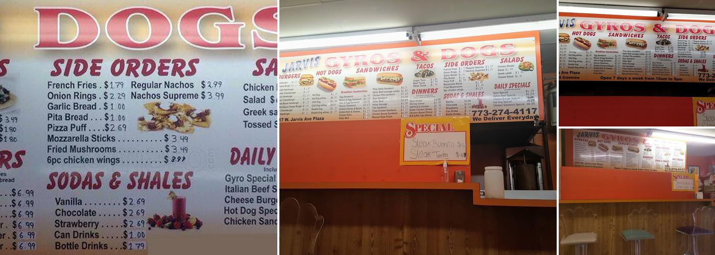 Jarvis Grill Menu