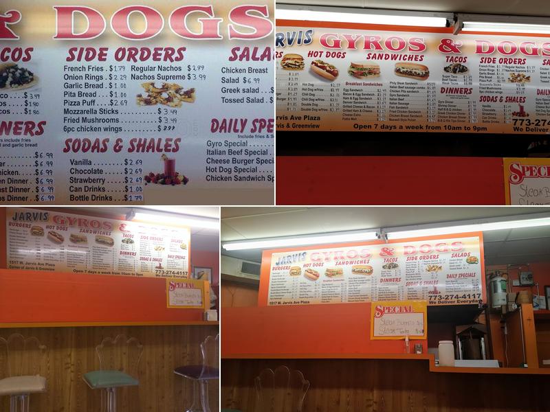 Jarvis Grill Menu